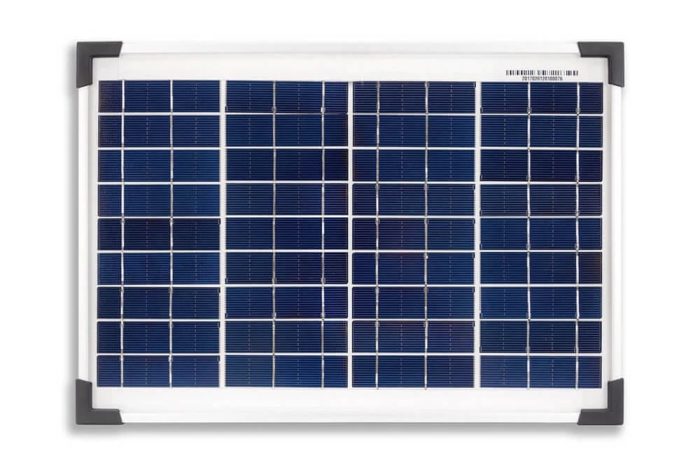 10 Watt Polykristal Güneş Paneli (Lexron)