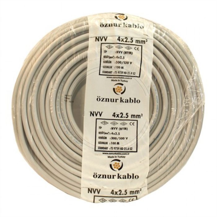 4x2.5 NYM Antigron Kablo 100 Mt (Öznur)